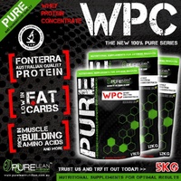 5KG WHEY PROTEIN CONCENTRATE WPC 100% PURE UNFLAVOURED POWDER