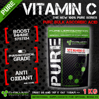 Vitamin C Powder L-Ascorbic Acid 1kg Pure Pharmaceutical Grade Collagen Boost Immune